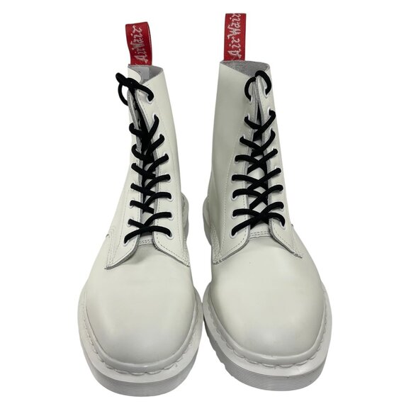 DR. DOC MARTENS UNDERCOVER 1490 made in England White Combat Boots Men UK 8 US 9 - Picture 3 of 10